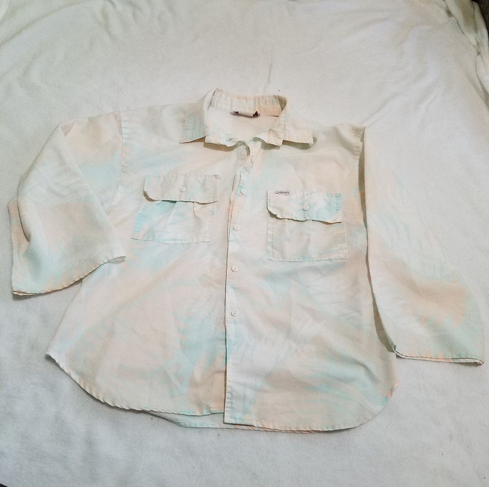 Vintage 80s Hawaiian pastel shirt